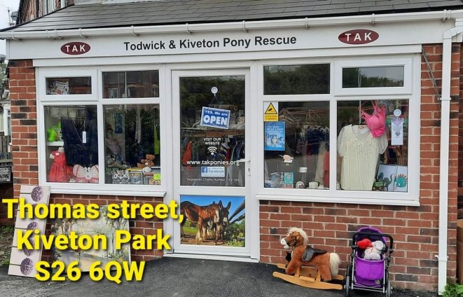 TAK Pony Rescue charity shop, Thomas Street, Kiveton Park